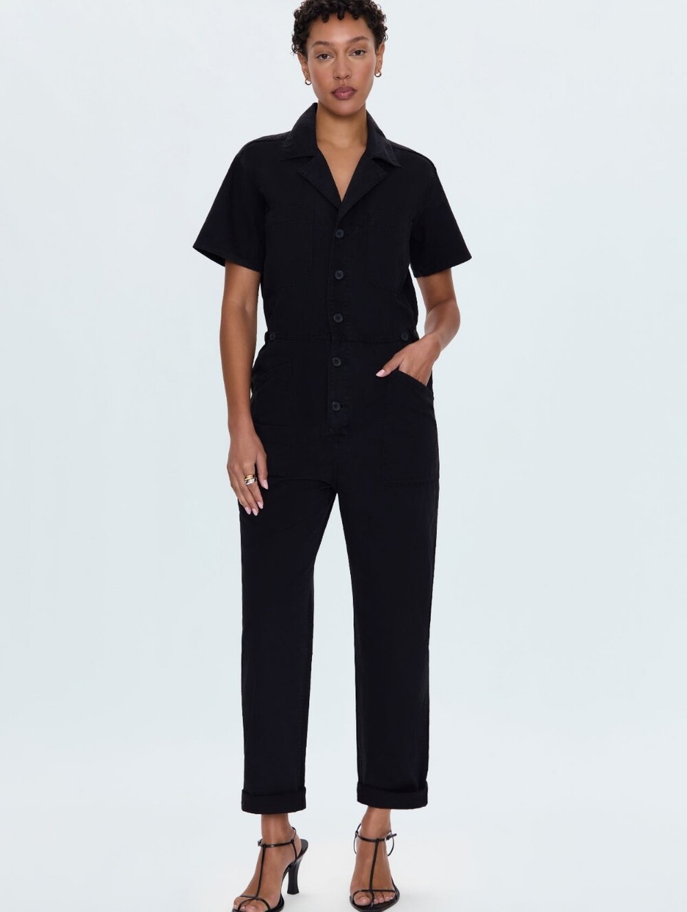 Pistola Grover Jumpsuit Fade To Black Utility Boiler Suit Sz Medium Dark Gray